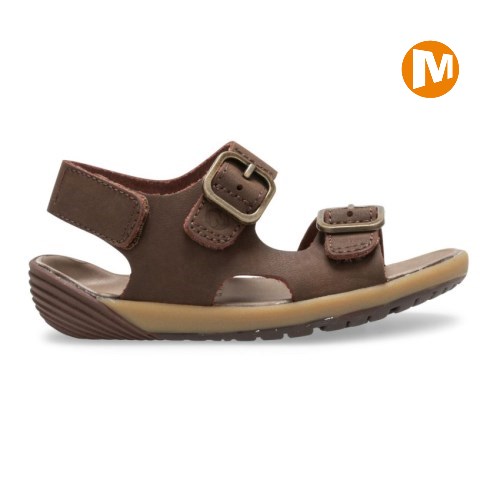 Merrell Bare Steps Sandalen Kinder DunkelBraun [DE-YALWJ]